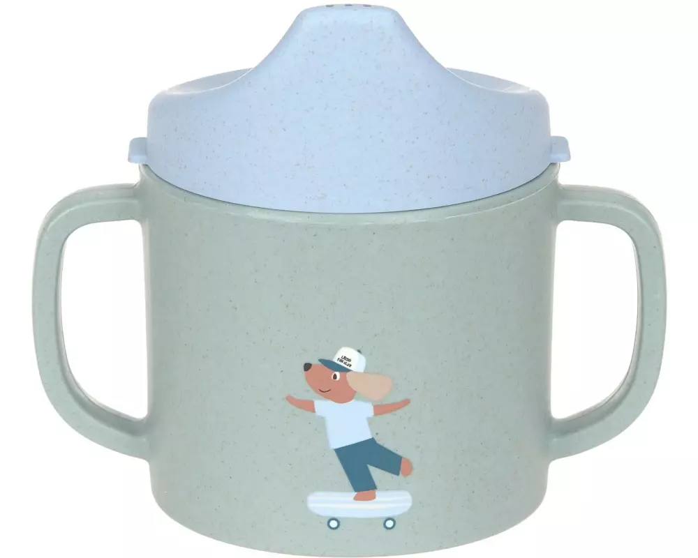 Lässig Trinklernbecher Tiny Team Dog Grün