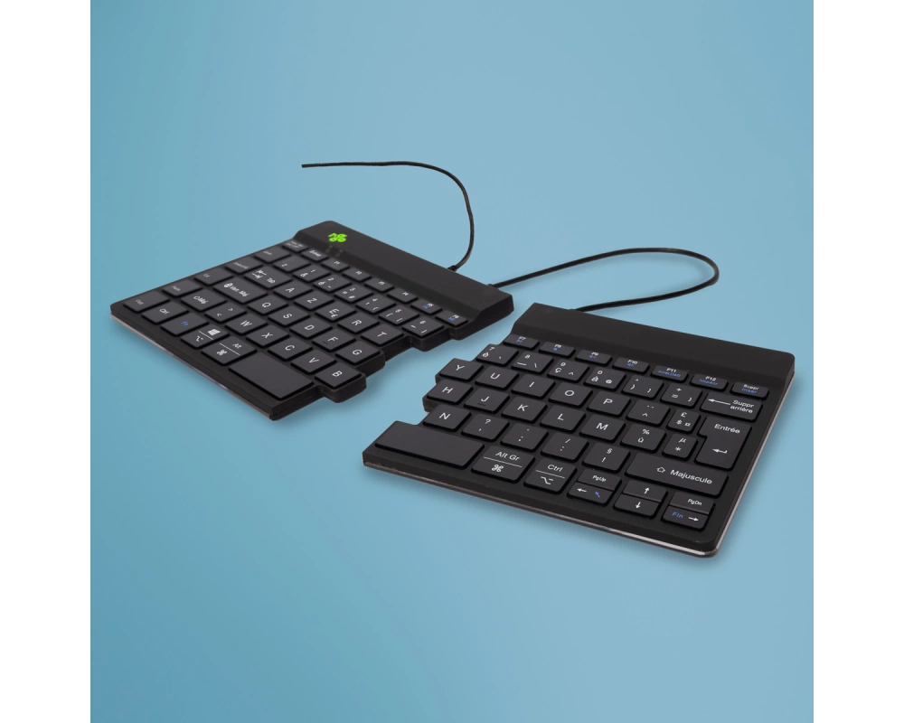 R-Go Tools RGOSP-FRWIBL Tastatur Universal USB AZERTY Französisch Schwarz