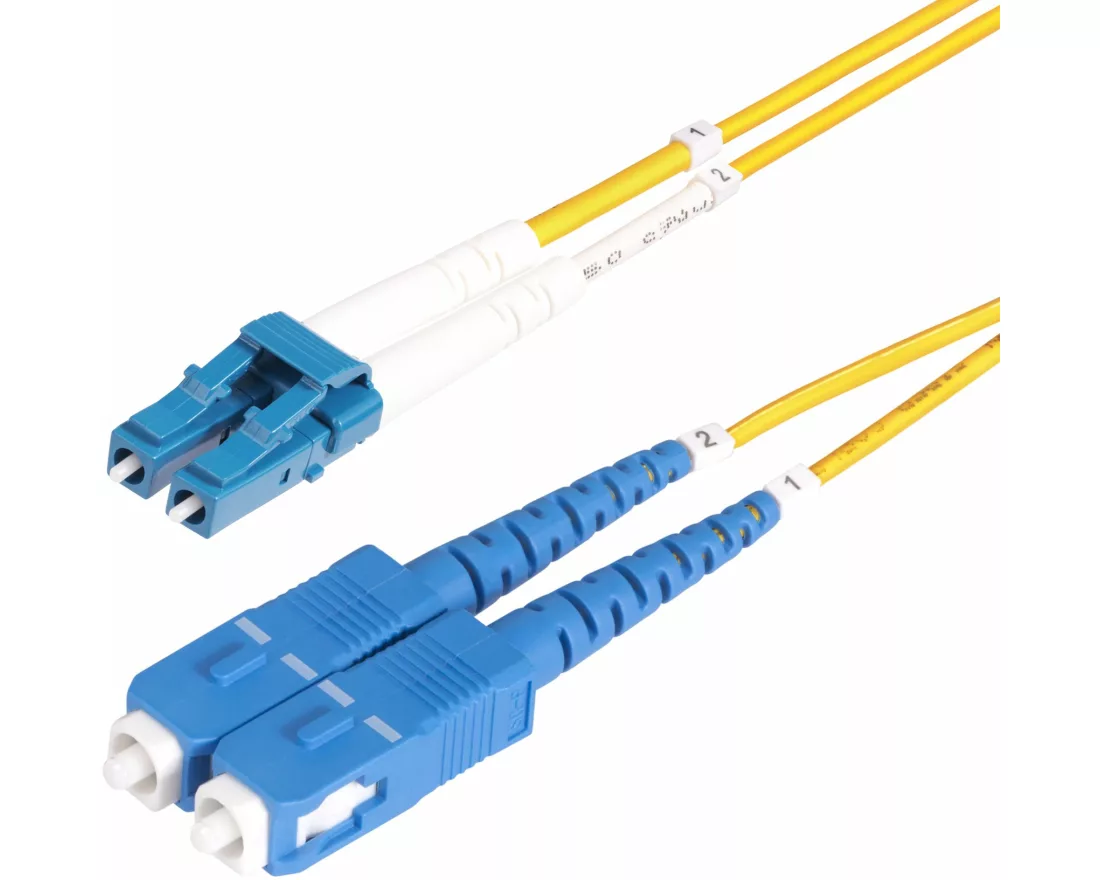 StarTech.com SMLCSC-OS2-3M InfiniBand/Glasfaserkabel LC SC Gelb
