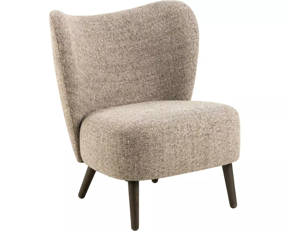 AC Design Sessel Elmont Eiche/Stahl, Beige