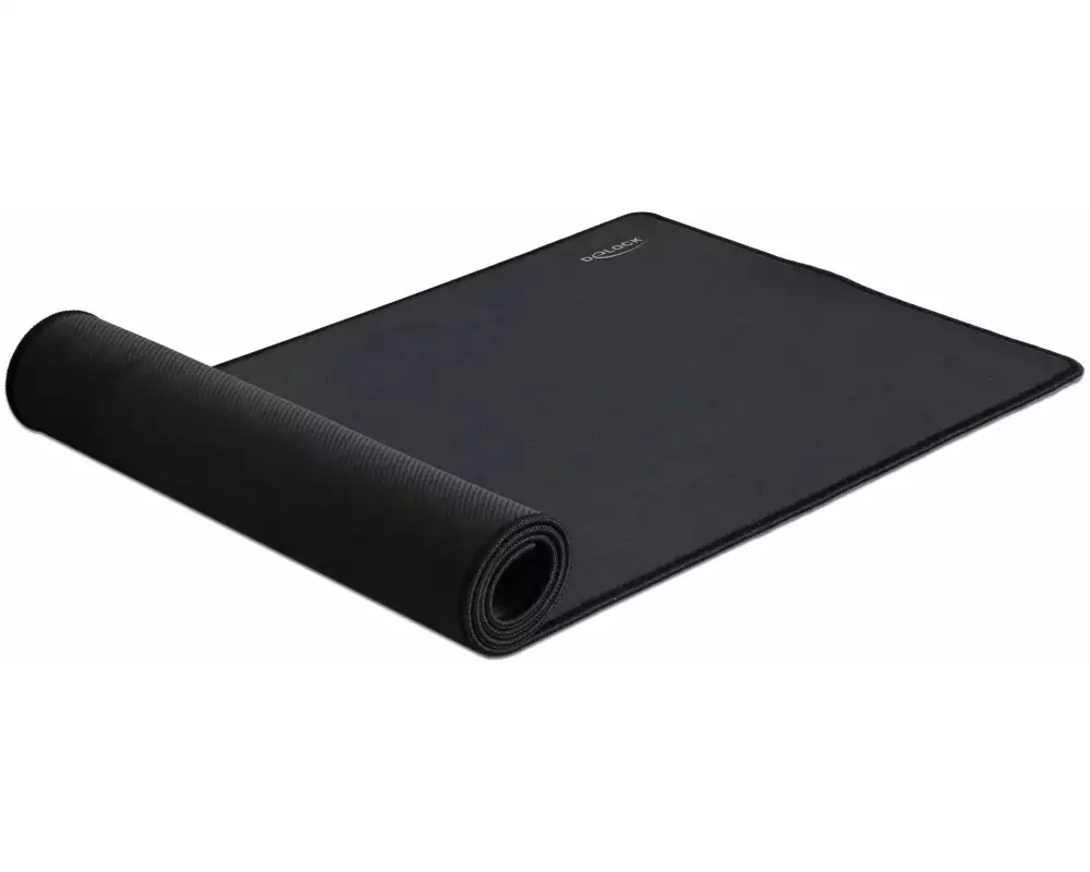 Delock Gaming-Mausmatte 12557 wasserabweisend, Schwarz