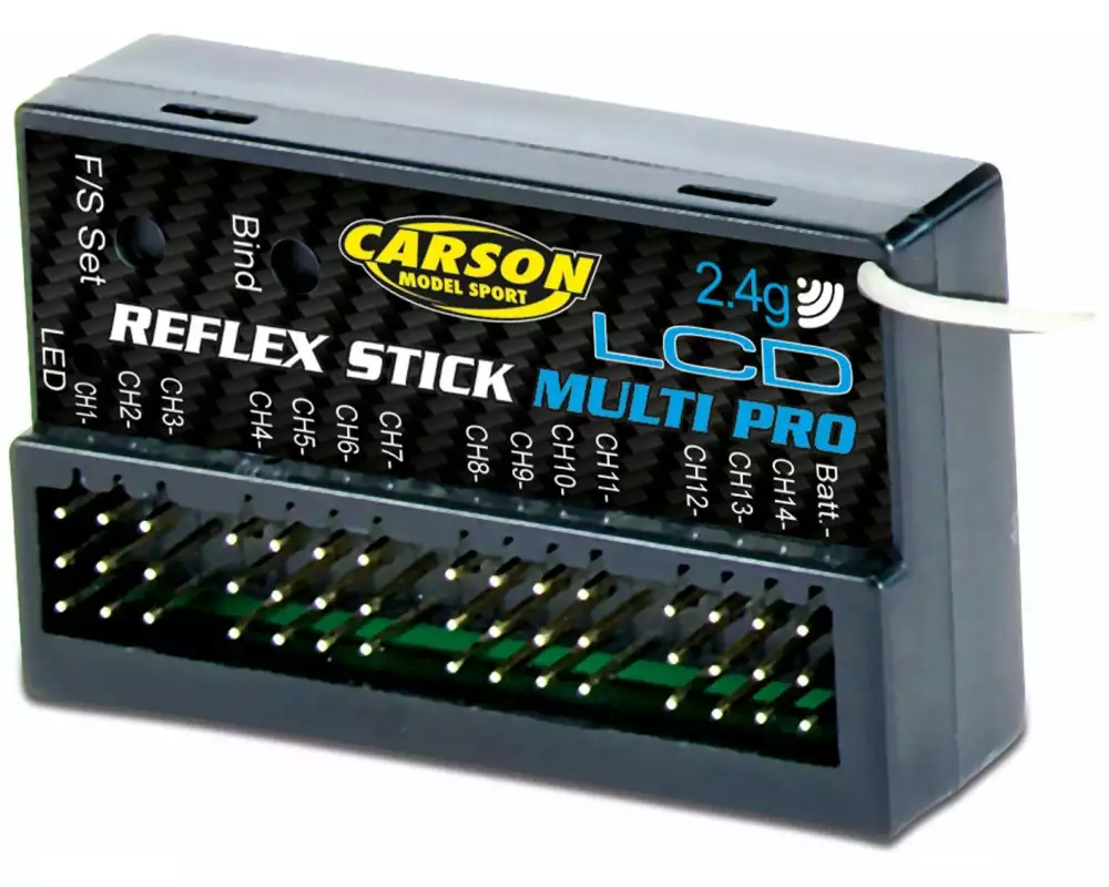 Carson Empfänger Reflex Stick Multi Pro LCD 14-Kanal