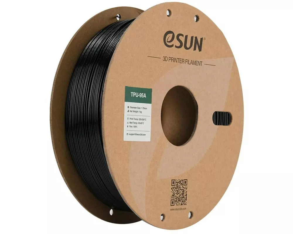 eSun Filament TPU-95A Schwarz 1.75 mm 1 kg