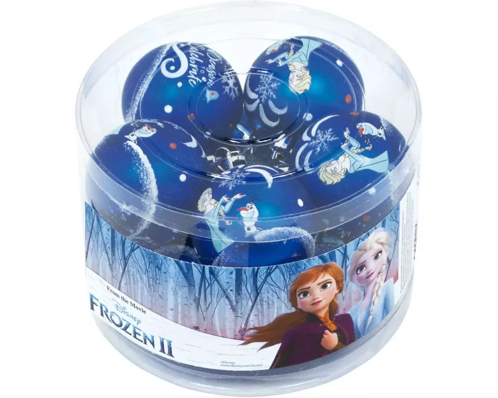 Arditex Weihnachtskugel 10 Stück, Ø 6 cm, Blau, Frozen 2