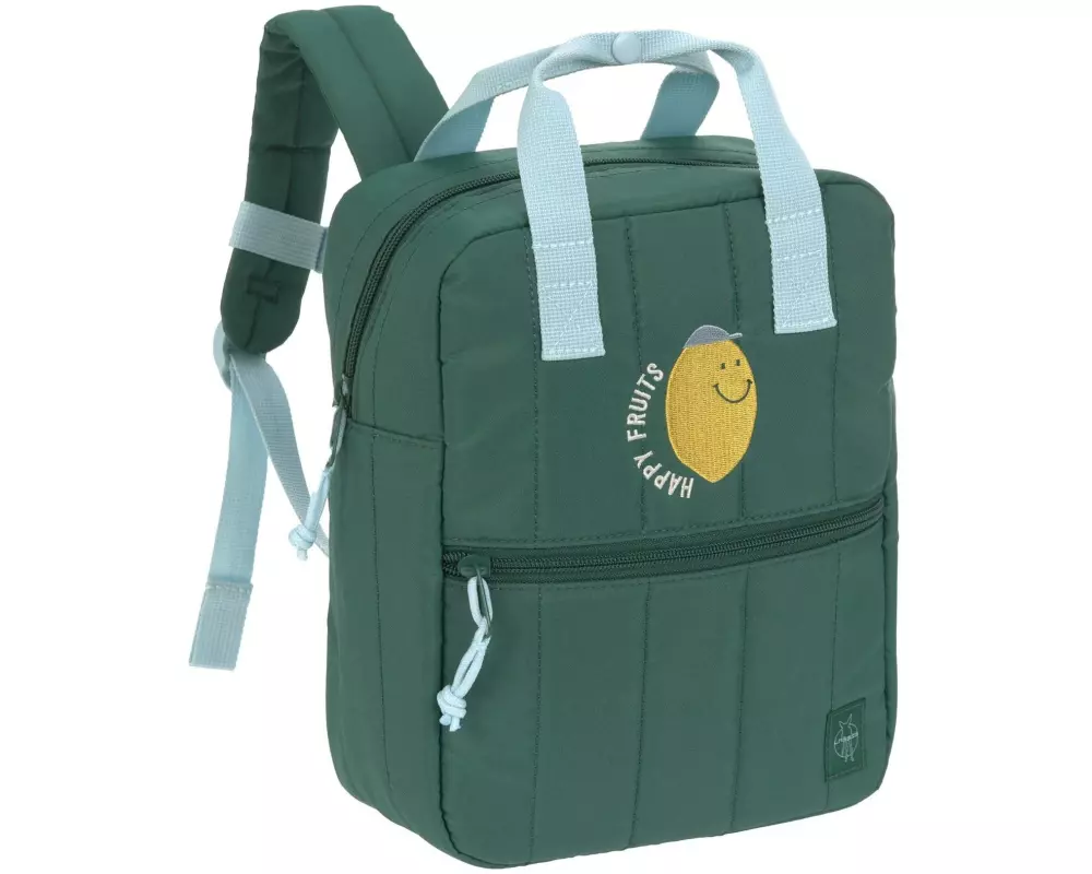 Lässig Rucksack Mini Square – Little Gang, Lemon / Dark green