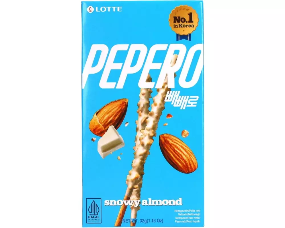 LOTTE Kekssticks Pepero Snowy Almond 32 g