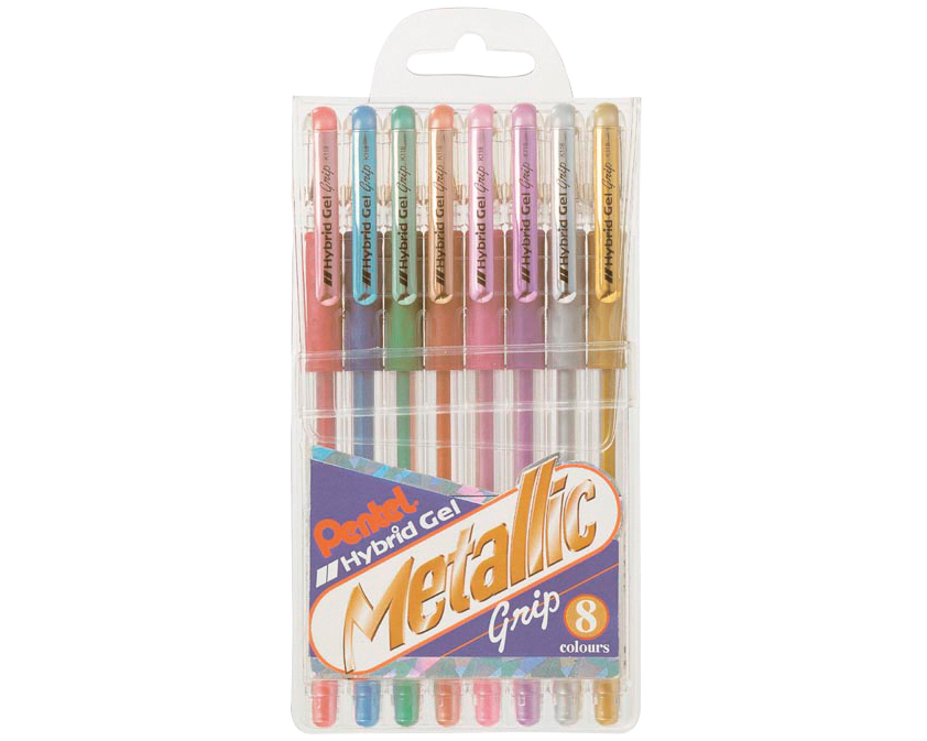 PENTEL Hybrid Gel Grip 0,8mm K118M-8 8 Farben