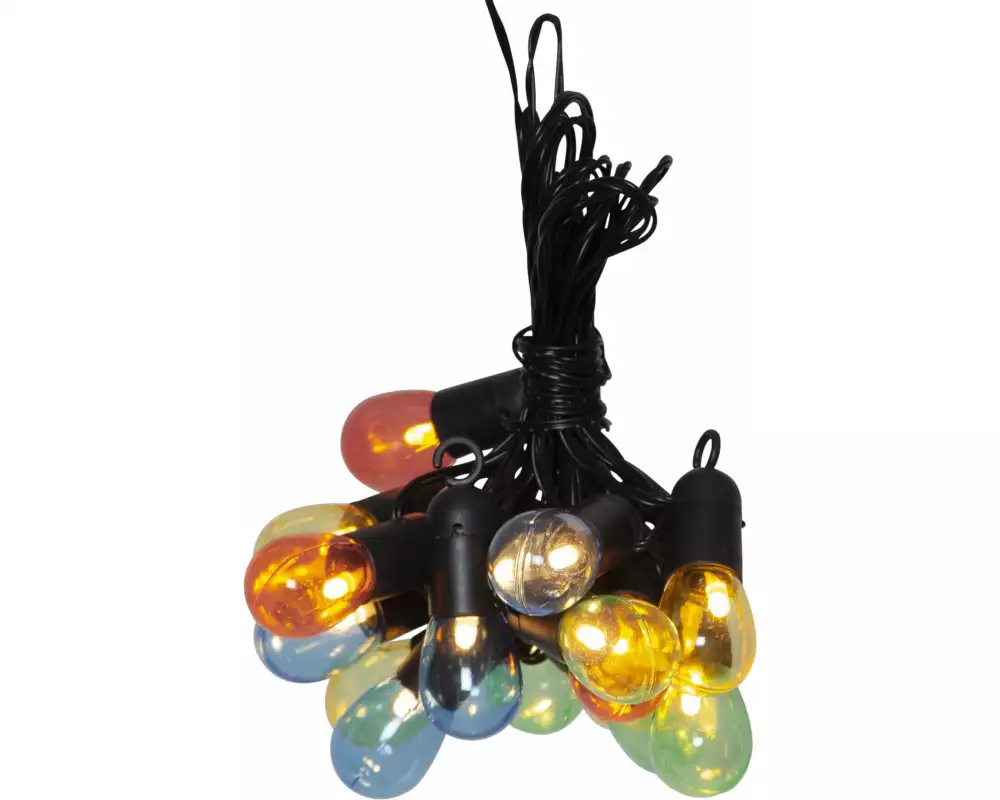 Star Trading Lichterkette Small Hooky, 16 LEDs, 4.5 m, Mehrfarbig