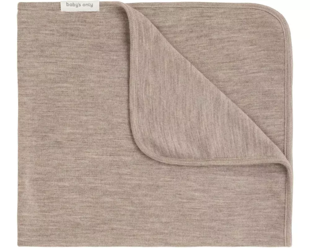 baby's only Decke für Neugeboren Merino Fine Meadow, Sand, 65 x 75 cm
