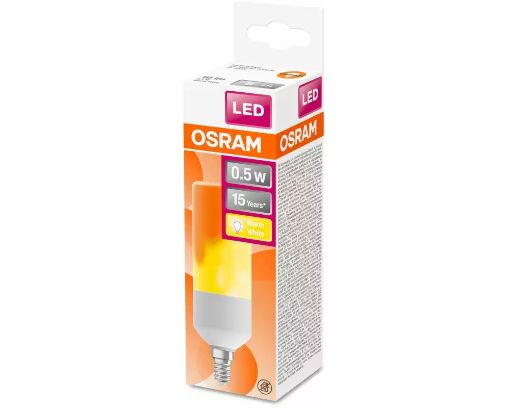 OSRAM Lampe Flame, 0.5W, E14 Warmweiss (WW)