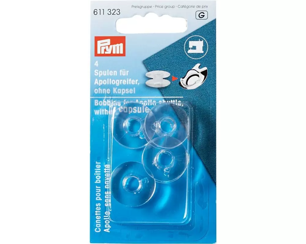Prym Nähspule Ø 2 cm Apollogreifer, 4 Stück