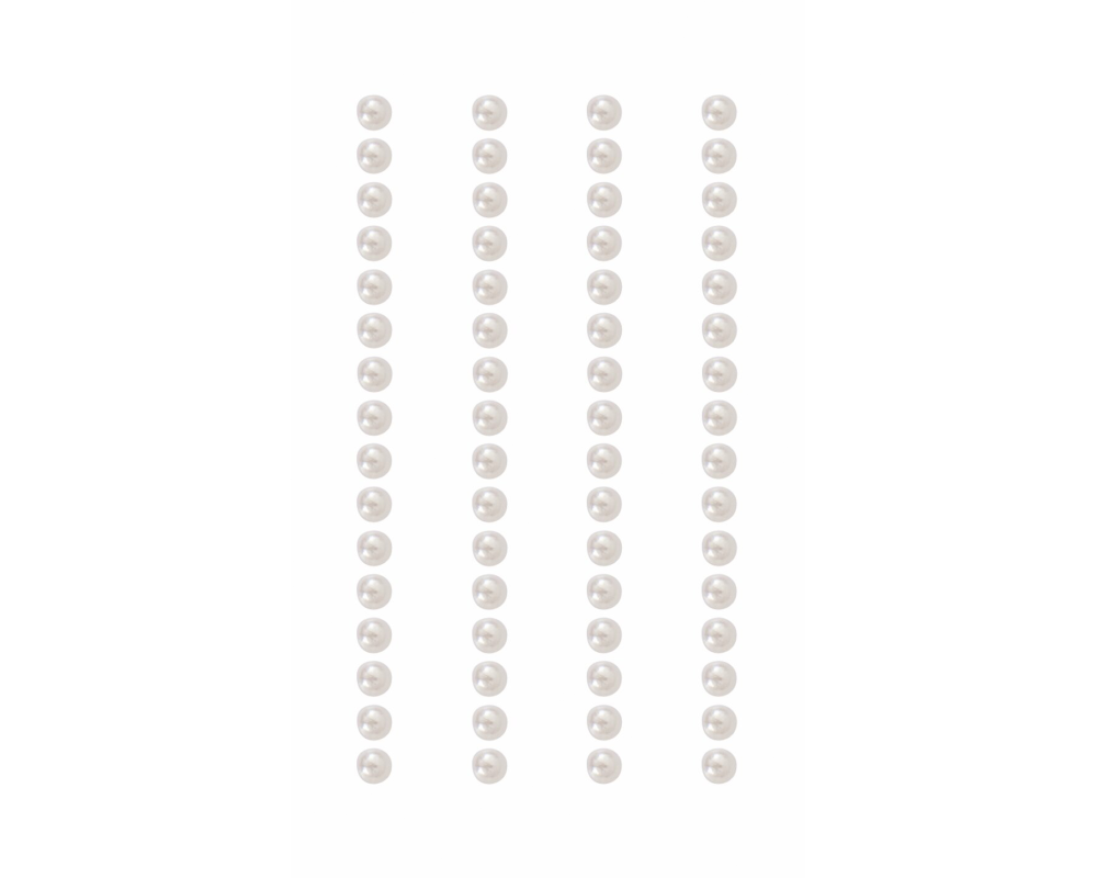 RICO DESIGN Perlensticker Perle 08792.75.34 weiss 5mm