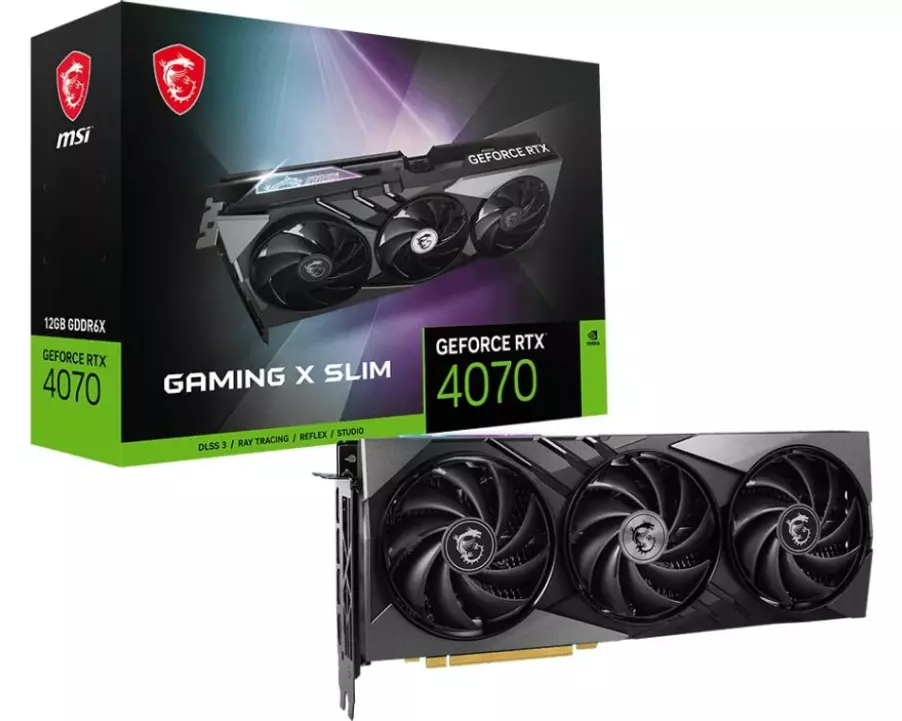 MSI Grafikkarte GeForce RTX 4070 Gaming X Slim 12 GB