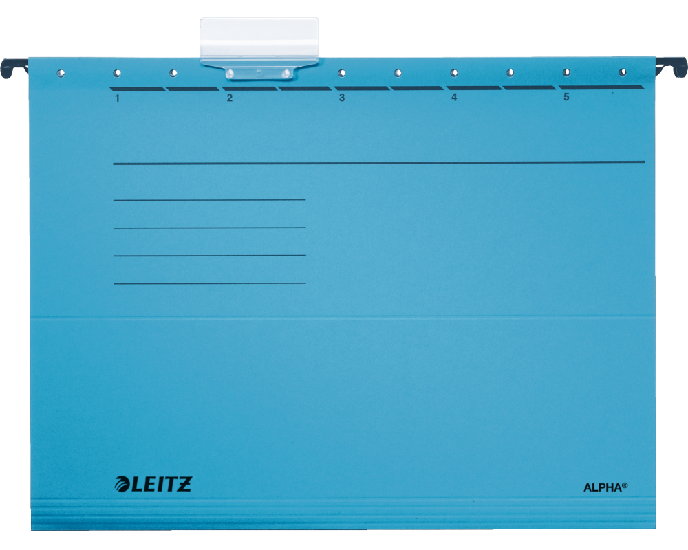 LEITZ Hängemappe Alpha A4 19853035 blau 5 Stück