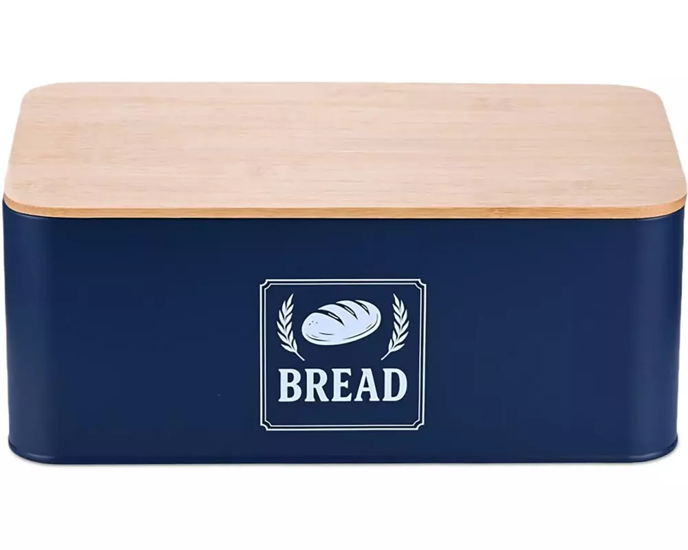 relaxdays Brotkasten Retro Blau