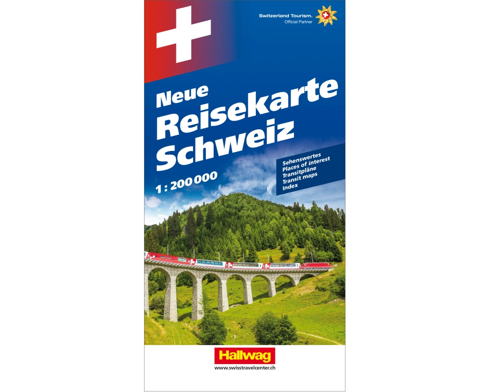 HALLWAG Neue Reisekarte 382830968 Schweiz 1:200'000