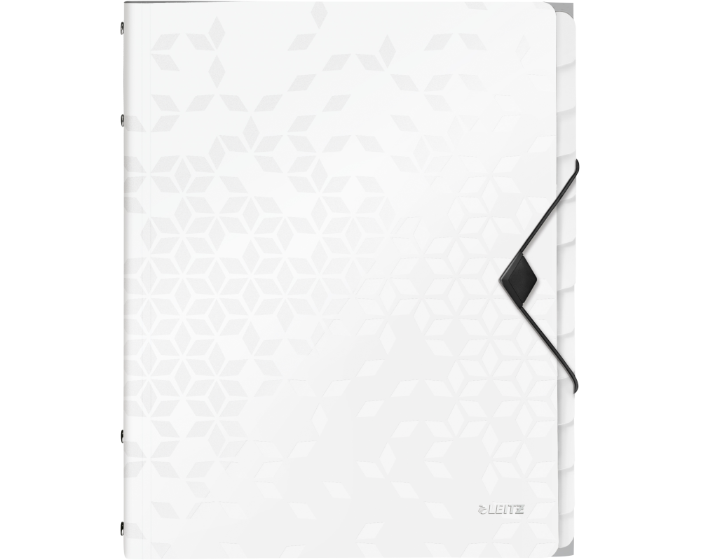 LEITZ Ordnungsmappe WOW PP A4 4634-00-01 weiss 12-teilig