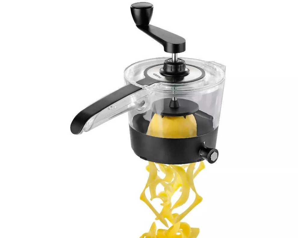 GEFU Spiralschneider Spiralfix Schwarz/Transparent