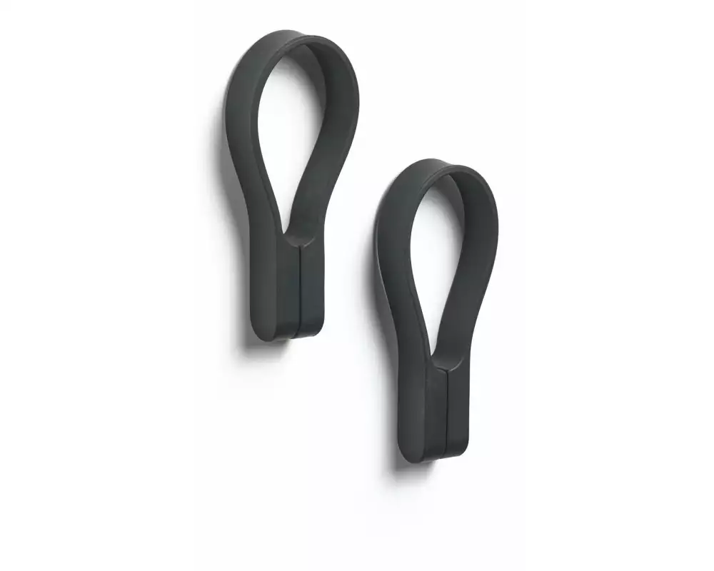 Zone Denmark Handtuchhalter Loop 2 Stück, Schwarz