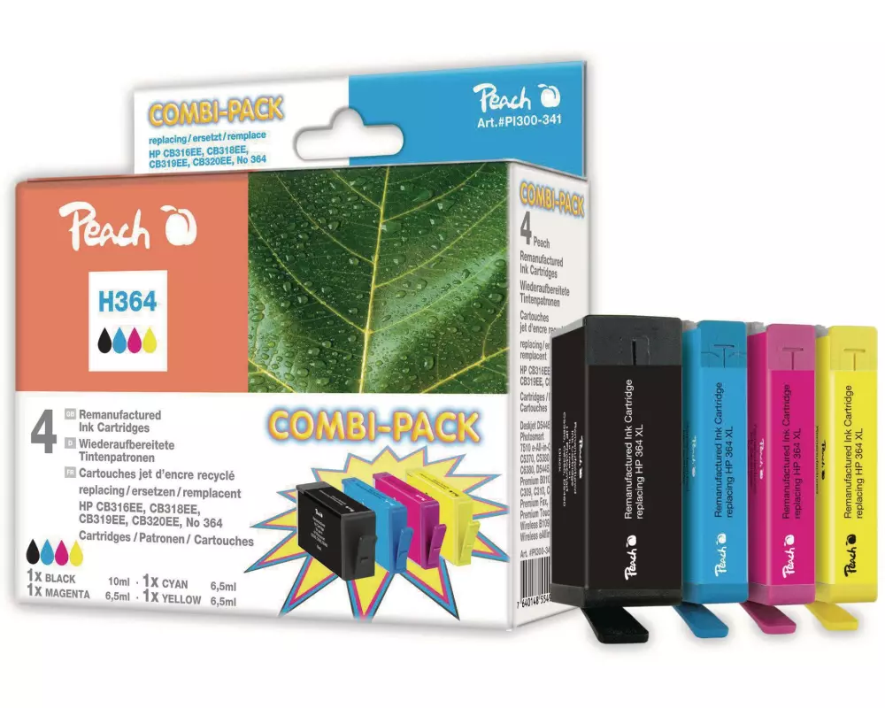 Peach Tintenset HP Nr. 364