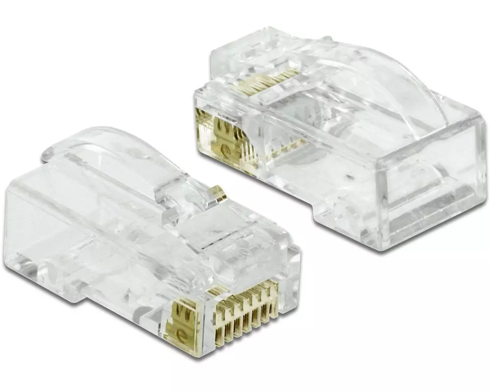 Delock Stecker RJ45 Cat.6 UTP 20 Stück, Transparent