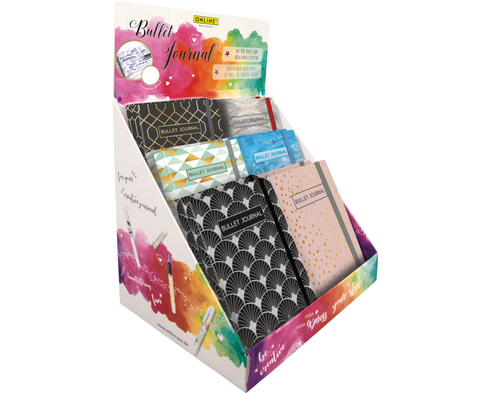 ONLINE Bullet Journal Display 02251/12 12 assortiert