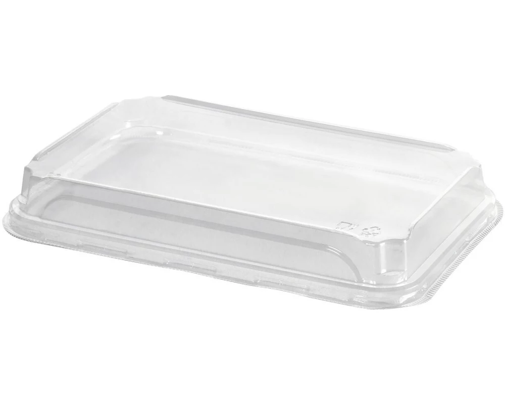 Duni Deckel Lid Contrast Medium 500 ml, Transparent, 50 Stück