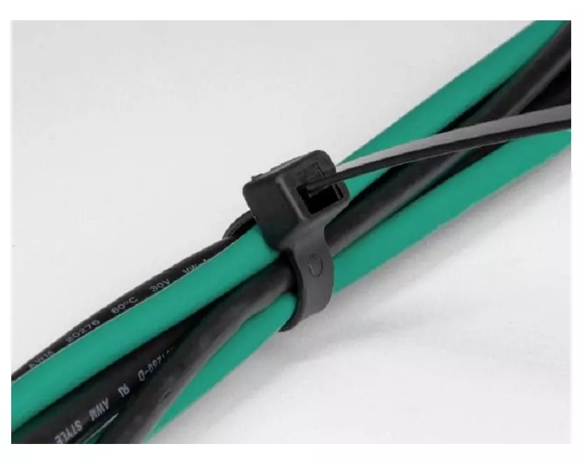 Delock Kabelbinder Schwarz 300 mm x 4.8 mm, 100 Stück