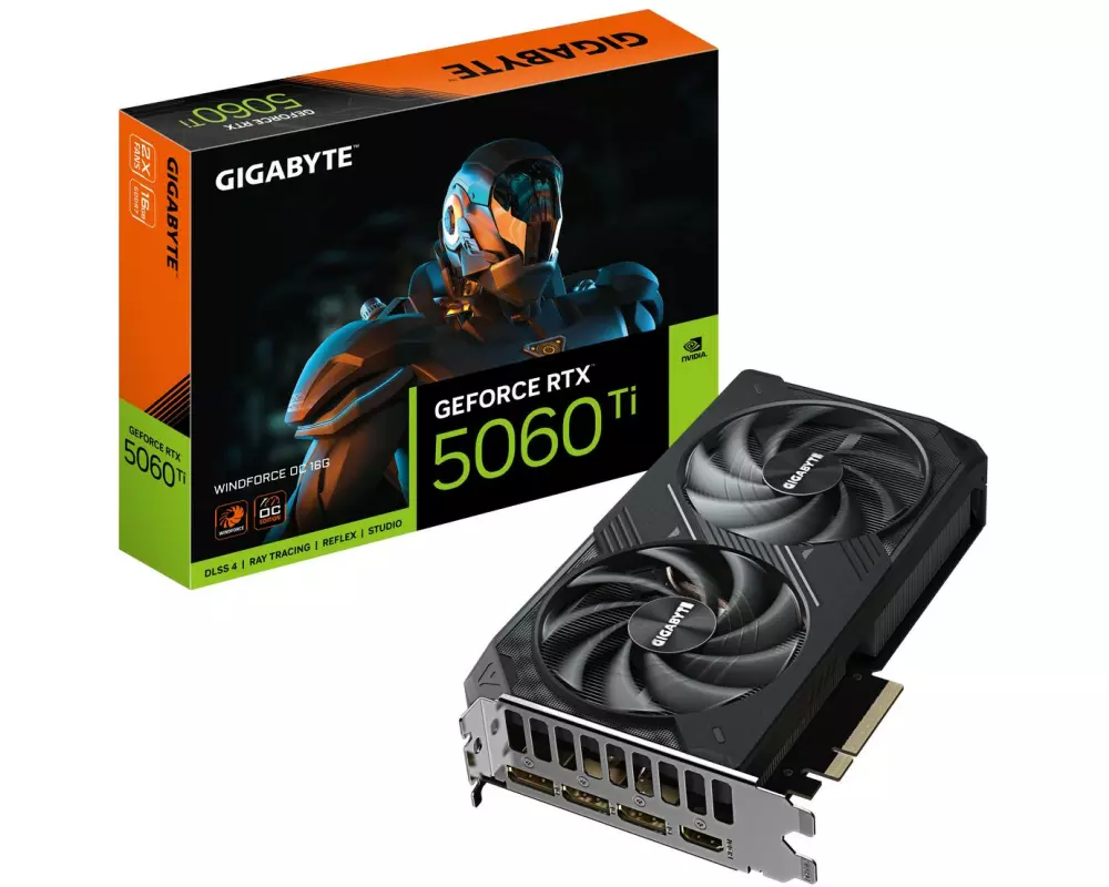 Gigabyte Grafikkarte GeForce RTX 5060 Ti WINDFORCE OC 16G