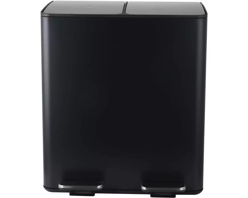 spirella Treteimer Aliya Matt 2 x 20 l, Schwarz