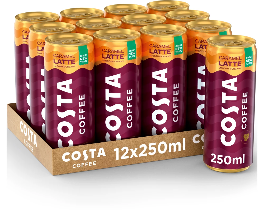 COSTA Coffee Latte Caramel 2021908 25cl. 12 Stk.