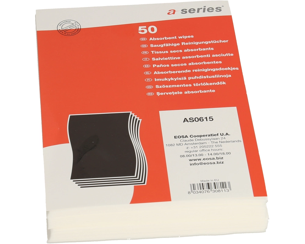 A-SERIES Fusselfreie Reinigungstücher AS0615 50 Tücher