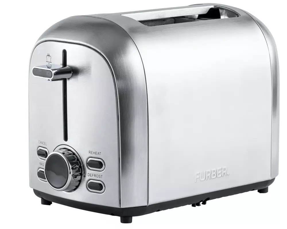 FURBER Toaster Crusty Silber