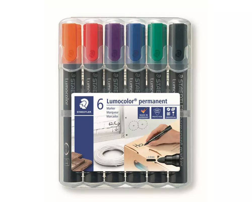 Staedtler Permanent-Marker Lumocolor 352 6er-Set, permanent