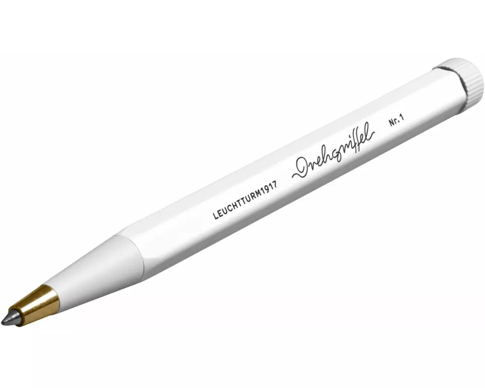 Leuchtturm Gelschreiber Drehgriffel 0.5 mm, Weiss