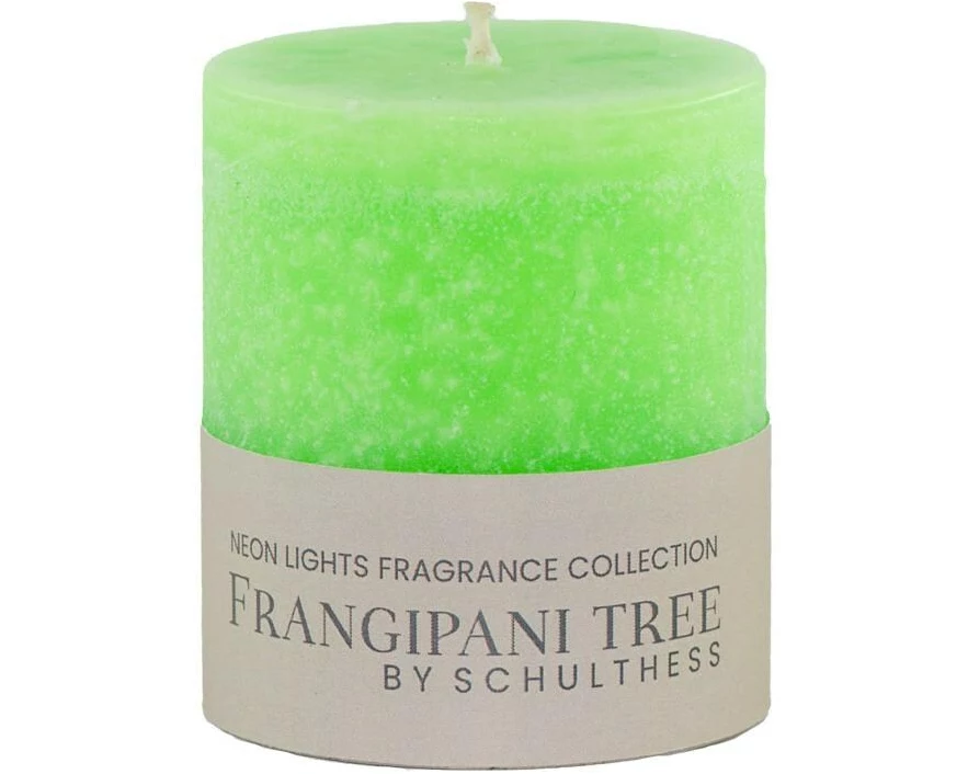 Schulthess Kerzen Duftkerze Frangipani Tree Neon Lights, 7 cm x 8 cm