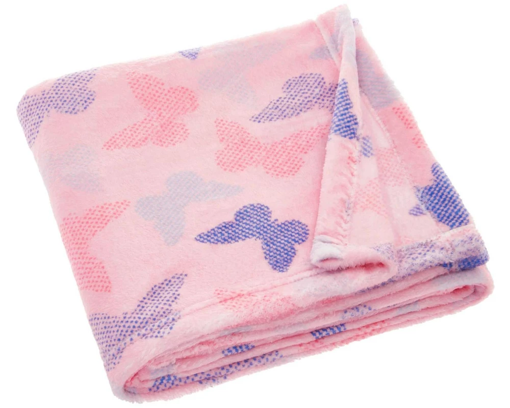 Playshoes Kuscheldecke Schmetterlinge 75 x 100 cm