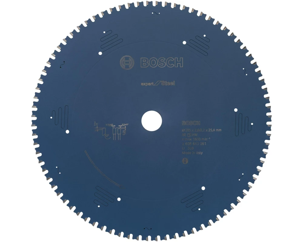 Bosch Professional Kreissägeblatt Expert for Steel, 305 x 25.4 x 2.6 mm, Z 80