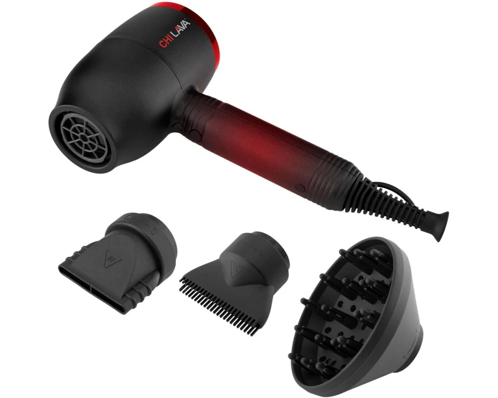 chi Haartrockner Lava Dryer Schwarz/Rot
