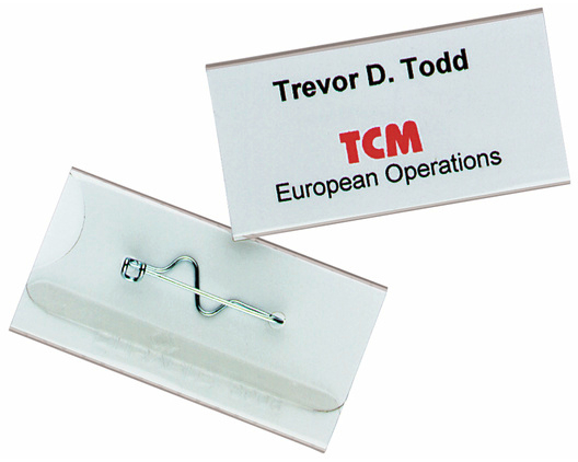 DURABLE Namensschild 860619 30x60mm 10 Stück