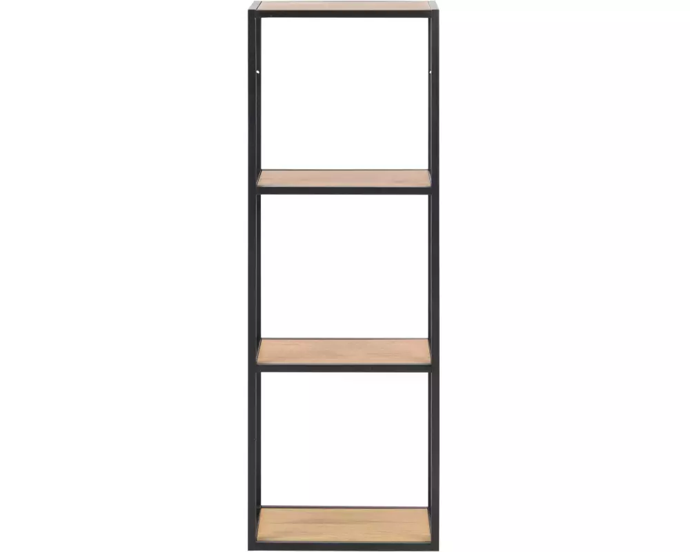 AC Design Regal Seaford 24 x 37 x 108 cm, Schwarz/Nature