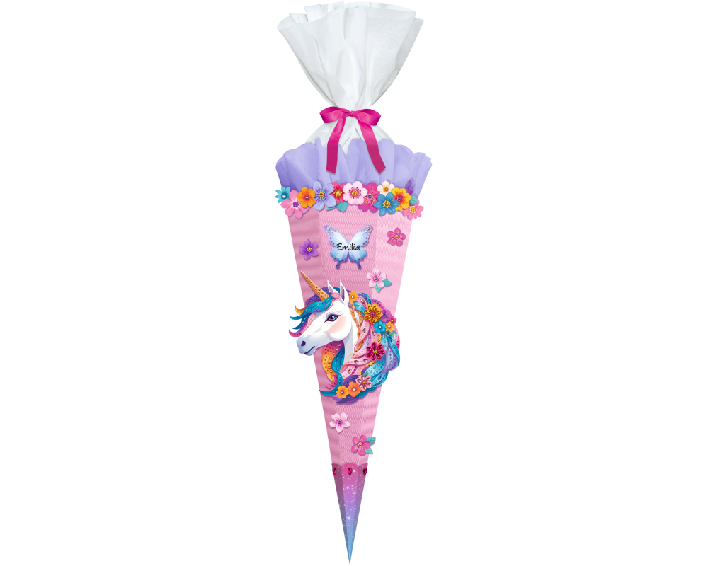 URSUS Schultüten-Bastelset Easy 1004 00 01 Fancy Unicorn 3D, 86 cm