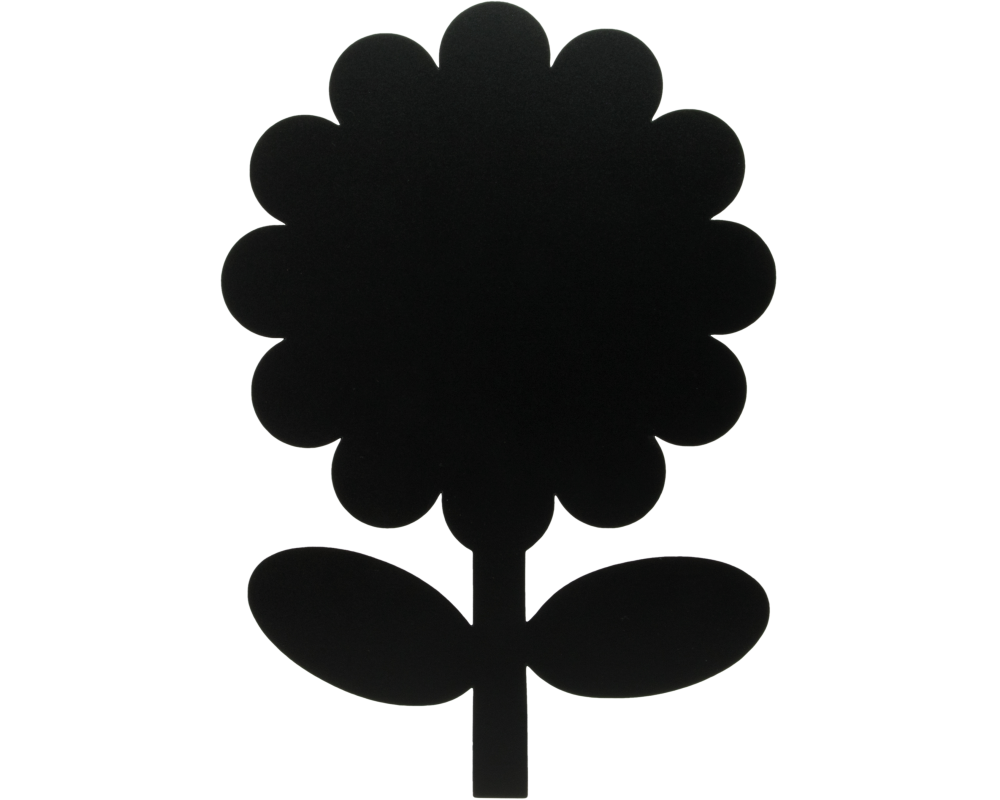 SECURIT Kreidetafel FLOWER FB-FLOWER schwarz 42.6x27.7x0.3cm