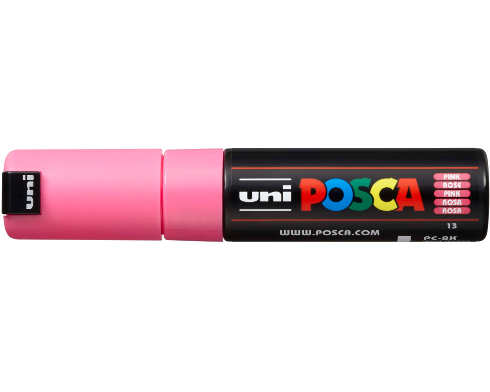 UNI-BALL Posca Marker 8mm PC-8K PINK rosa, Keilspitze