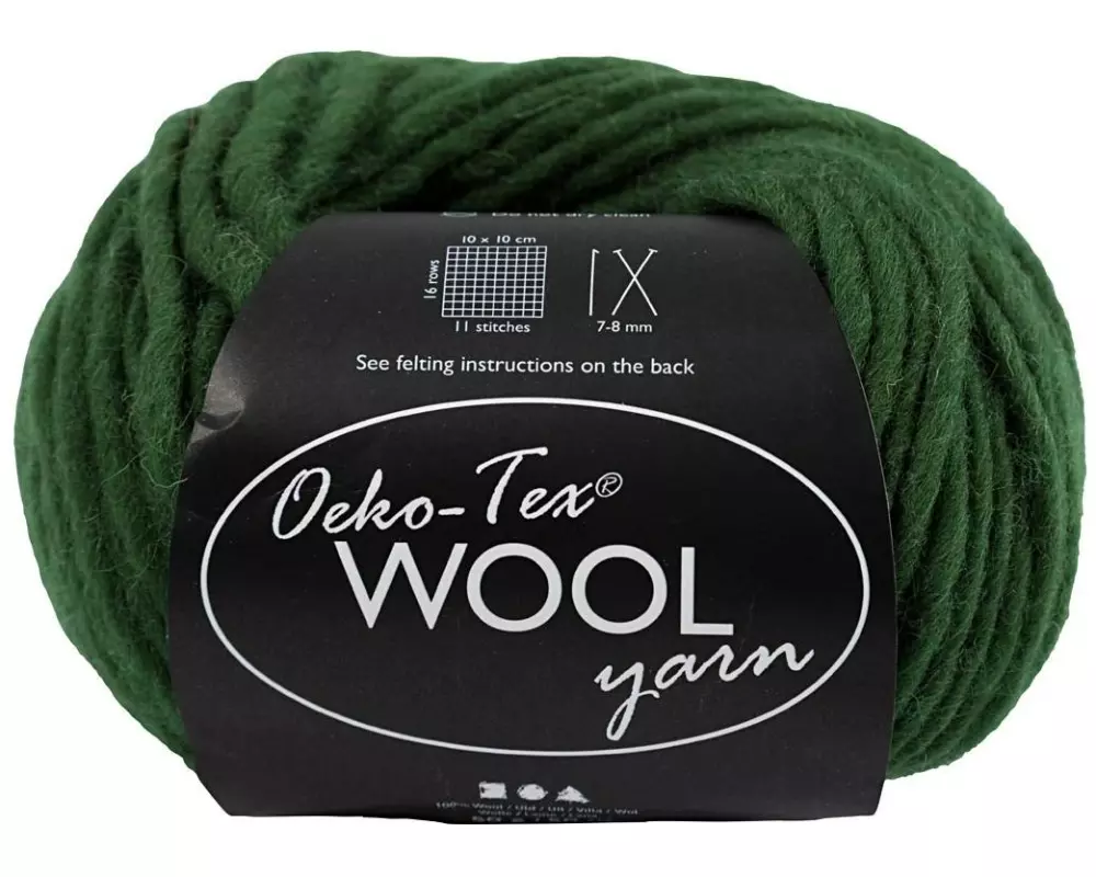 Creativ Company Wolle Oeko-Tex 50 g, Grün