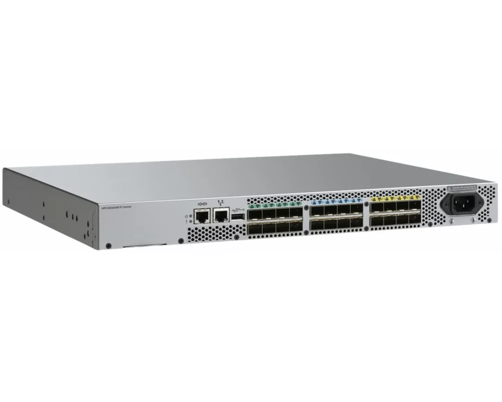 HPE SN3600B, 32Gb, 24/8, 8-port, 16Gb, Short Wave, SFP+, Fibre Channel Switch
