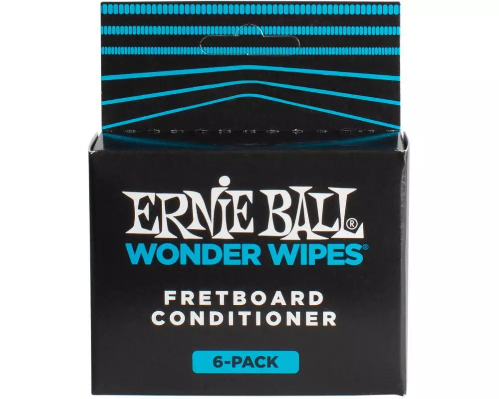 Ernie Ball Fretboard Conditioner 4276 Wonder Wipes – 6er Pack
