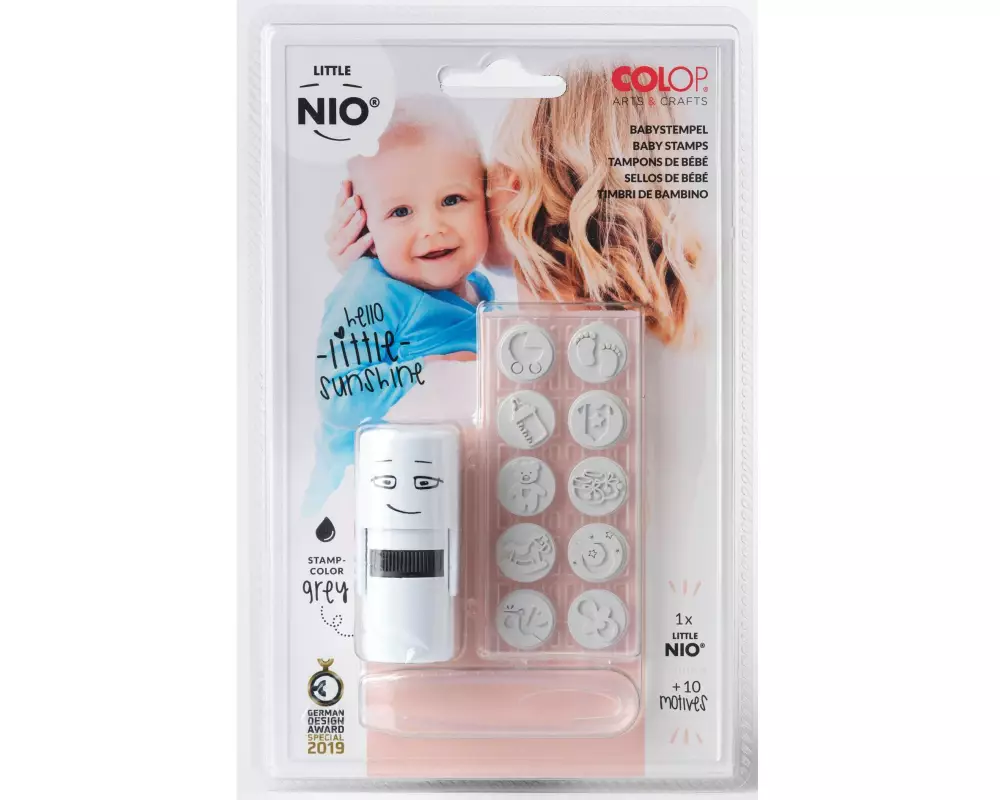 Colop Nio Stempelset Little Nio Set Baby, 10-teilig