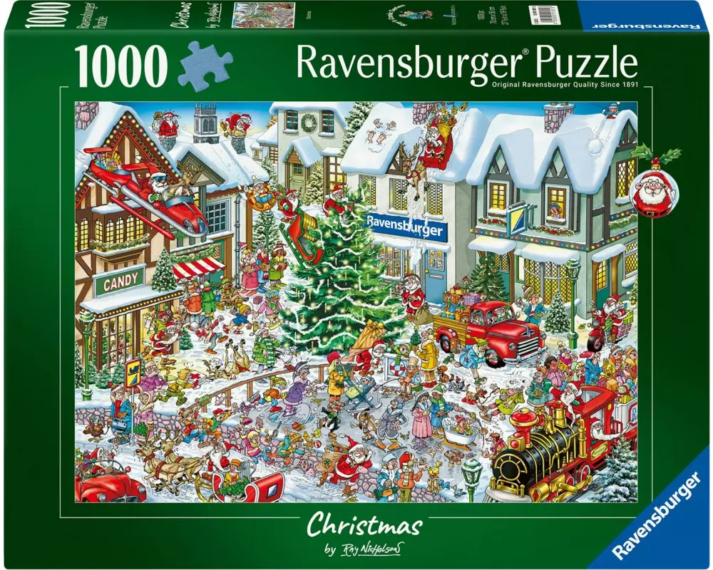 Ravensburger Puzzle Wimmelbild Weihnachten 1000 Teile 70 x 50 cm