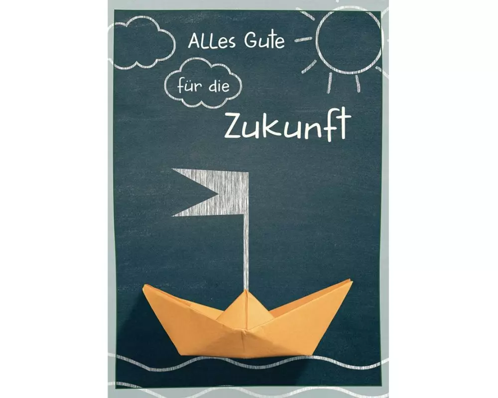 Cart Glückwunschkarte Alles Gute für die Zukunft A4